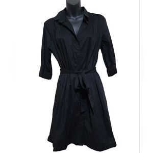 Miss Lili Black 3/4 Sleeve Dress Sz Small